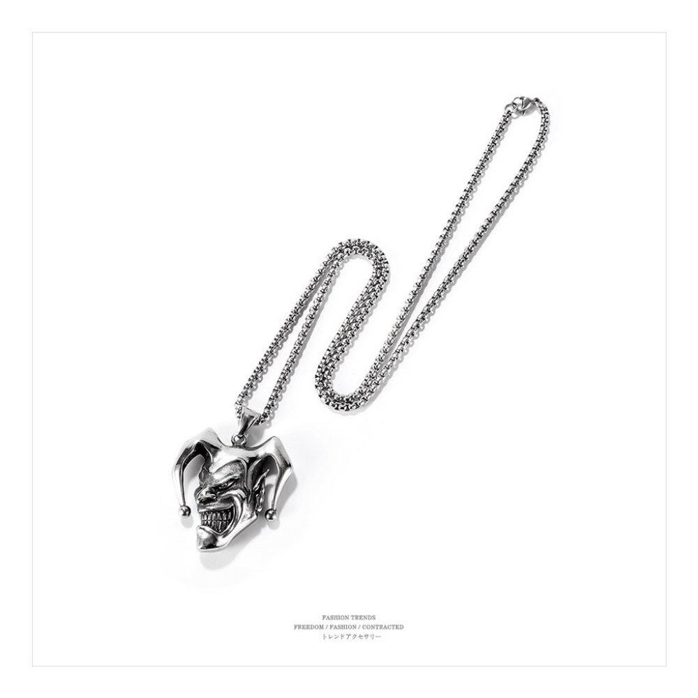 men clown Joker Jester necklace - Picture 4 of 4